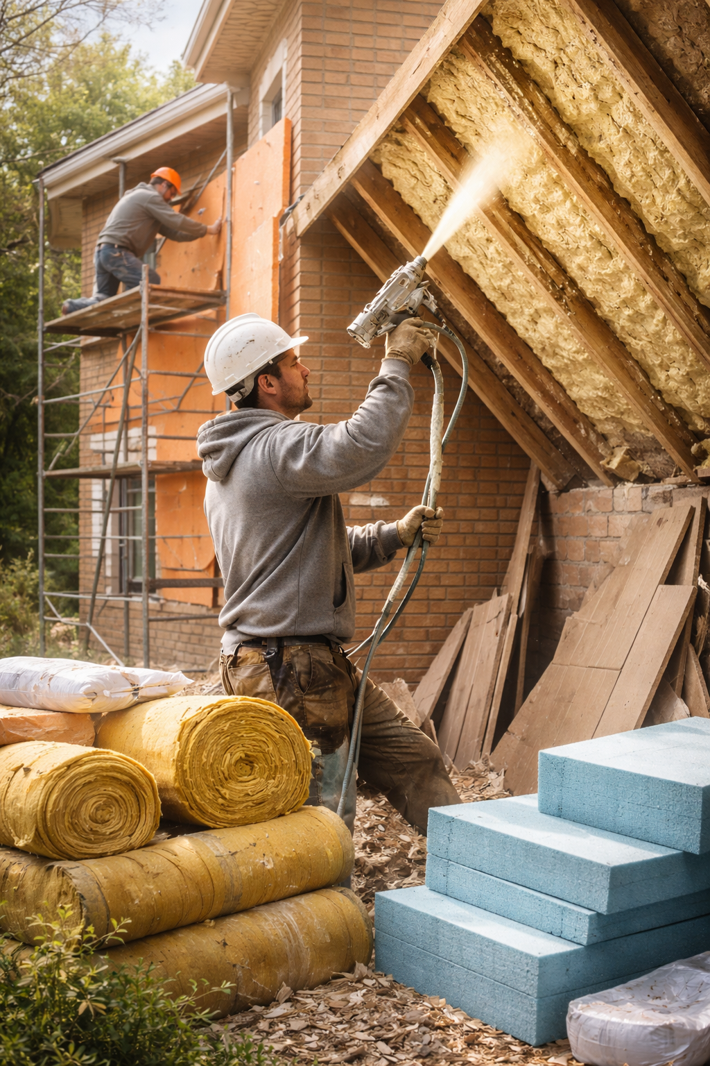 Утепление домов в Шебекино под ключ от 4276 руб/м2 | Профессионально — ТепломастерШбк