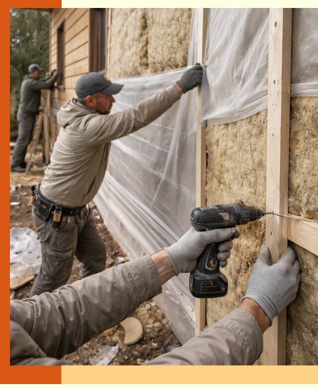 Утепление дома из бруса в Шебекино качественно и долговечно